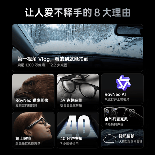 V3AI拍摄眼镜让你成为时尚潮流的先锋!AG真人百家家乐APP捕捉生活每一瞬雷鸟(图1) V3AI拍摄眼镜让你成为时尚潮流的先锋!AG真人百家家乐APP捕捉生活每一瞬雷鸟(图1)